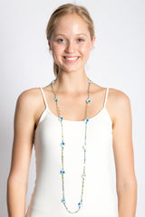 Little Flowers Necklace (Blue)