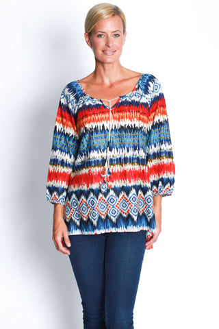 Marquette Top in Denim