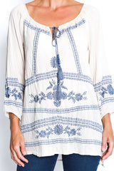 Mimosa Top in White