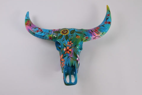 Resin Bulls Head - Multicolour