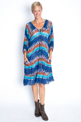 Navajo Dress in Ocean
