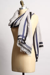 EJ Shanta Blue Scarf