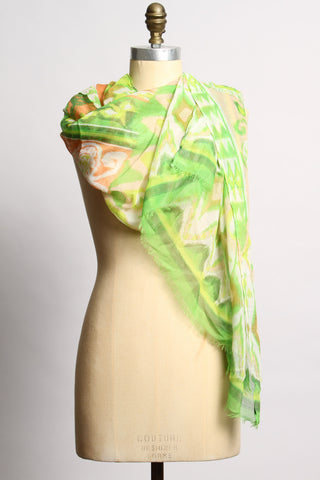 Silk Lime Scarf