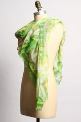 Silk Lime Scarf