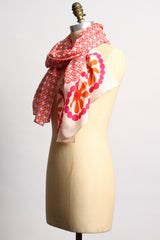 Silk Tali Red Scarf