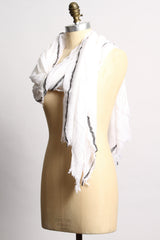 EJ Tammy White Scarf