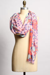 Silk Tiger Pink Scarf