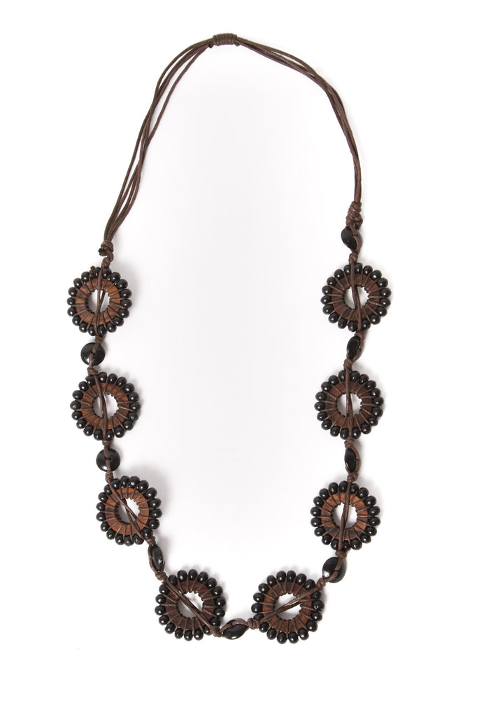 Turn on the Sun Necklace (Charcoal)