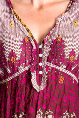 Willow Dress in Fuchsia
